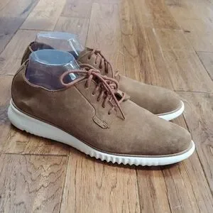 Cole Haan Grand Os Tan Suede Wingtip Shoes 11 M s-l400.jpg main image 4